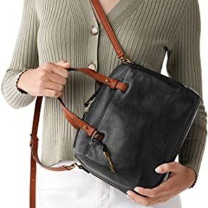 Fossil Women's Rachel Purse Handbag Genuine Coated cowhide Leather